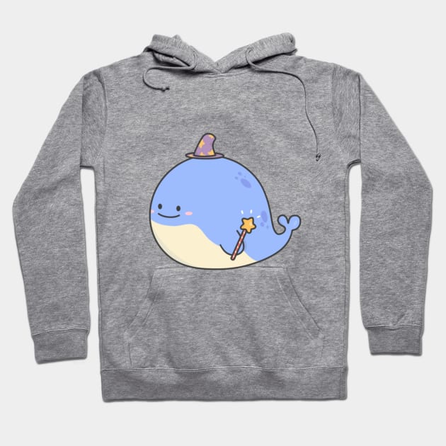 Happy Wizard Whale Hoodie by pbanddoodles